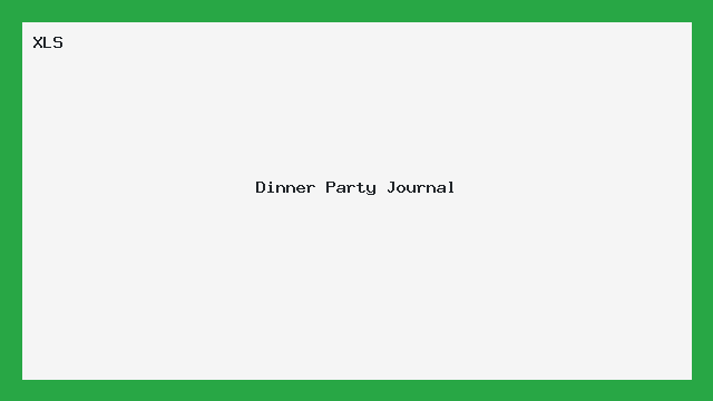 Planner Excel para Jantares e Eventos