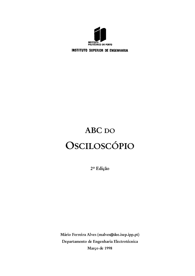 Guia Prático: ABC do Osciloscópio em PDF
