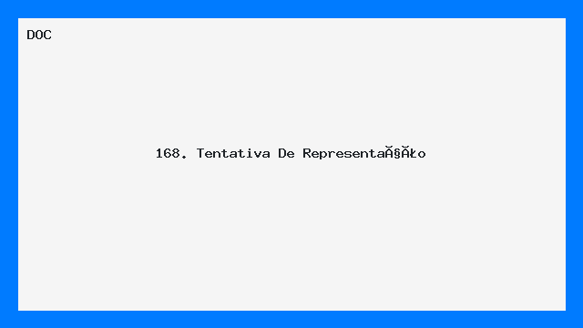 Modelo de Carta Tentativa de Representação Profissional