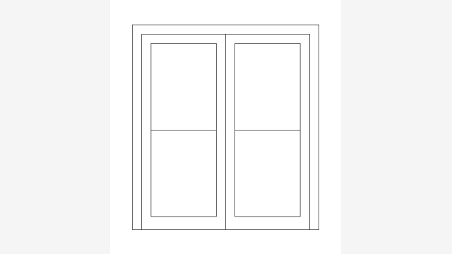 Desenho DWG Janela Ja64 — Bloco técnico para CAD