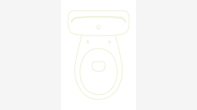 Planta DWG Banheiro WC3 - Bloco CAD Compacto