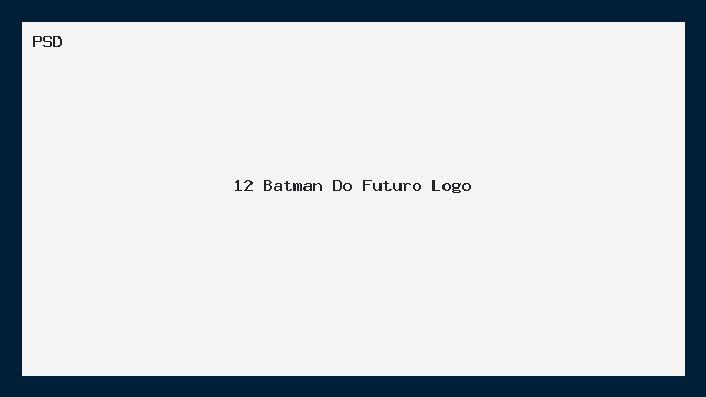 12 Logos Batman do Futuro em PSD