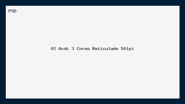 Acdc 3 Cores Reticulado 50lpi PSD