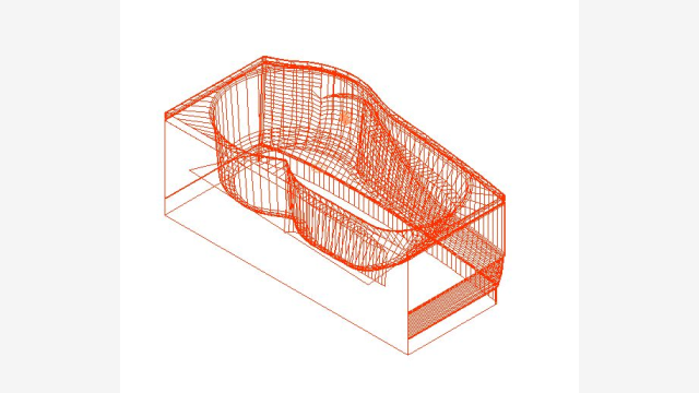 Banheira 3D Banera 014 DWG - Modelo Detalhado 206KB