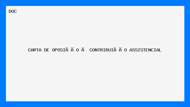 Modelo de Carta de Oposição à Contribuição Assistencial