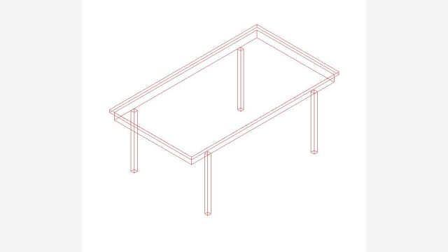 Mesa 009 DWG: Modelo 3D detalhado e pronto para uso