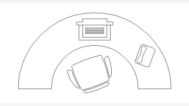 Bloco DWG Cadeira de Escritório Of 5 Pronto para CAD