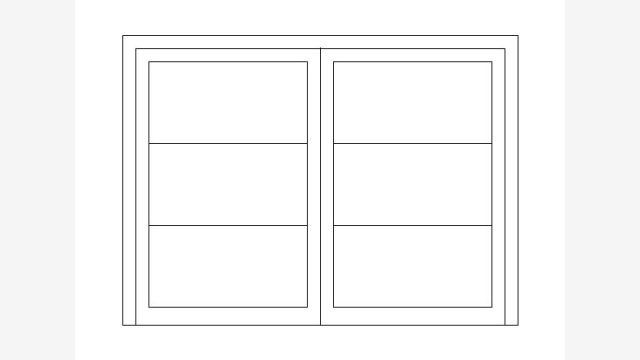 Desenho DWG JanelA Ja89 — Bloco CAD de Abertura