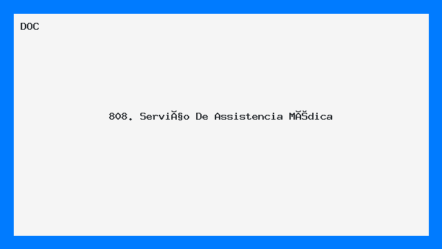 Modelo de Serviço de Assistência Médica - DOC