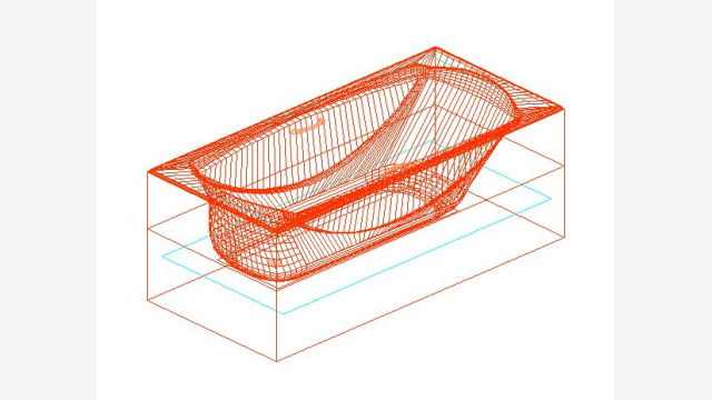 Banheira 3D DWG Banera 012 - Modelo Detalhado