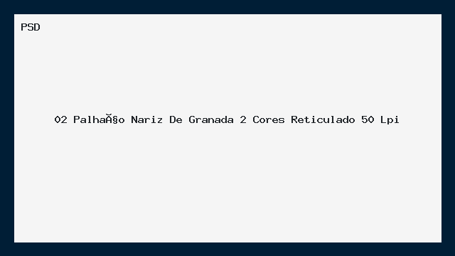 Palhaço Nariz de Granada 2 Cores Reticulado 50 Lpi PSD