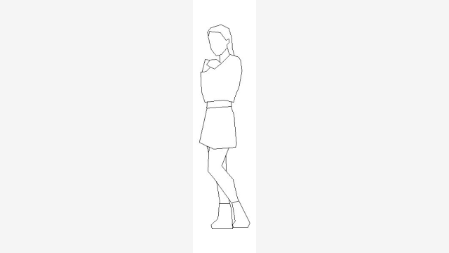 Figura humana DWG para projetos CAD Dpw4