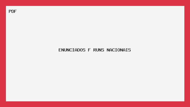 ENUNCIADOS F RUNS NACIONAIS