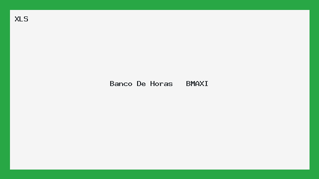 Banco De Horas   BMAXI