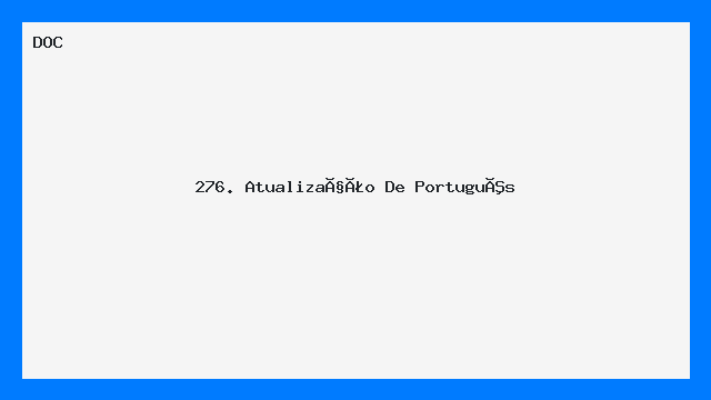 Guia Atualização de Português — Modelo DOC Pronto