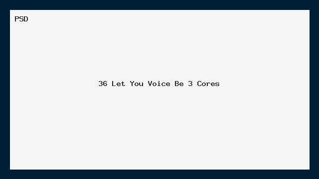 36 Let You Voice Be 3 Cores PSD Editável