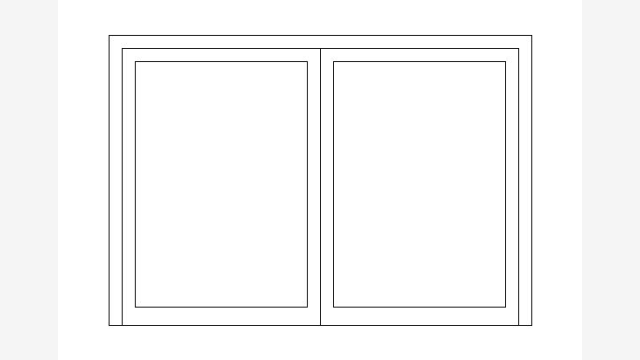 Desenho DWG Janelas Ja50 — Bloco CAD Profissional