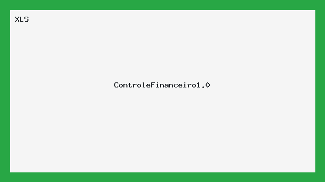 Planilha Controle Financeiro Profissional XLS - Excel