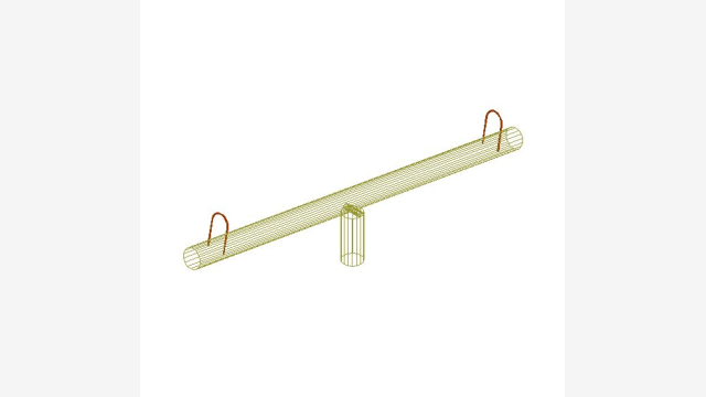 Columpio 003 — Bloco 3D DWG para projetos urbanos