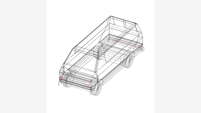Modelo DWG Van2 - Bloco 3D de Van Compacta