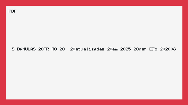 S DAMULAS 20TR RO 20  20atualizadas 20em 2025 20mar E7o 202008