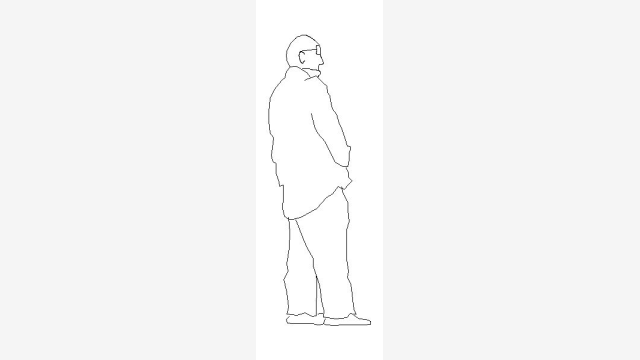 Bloco DWG Pessoas Pm2 - Figura Humanizada 90KB