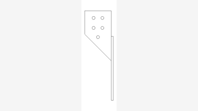 Bloco DWG H25l – Perfil de Madeira para Construção