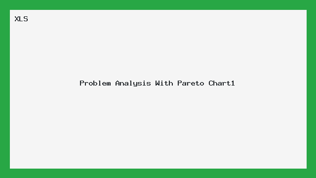 Análise de Problemas com Gráfico de Pareto XLS
