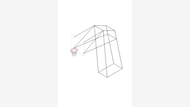 Canasta 3D DWG - Bloco detalhado para projetos