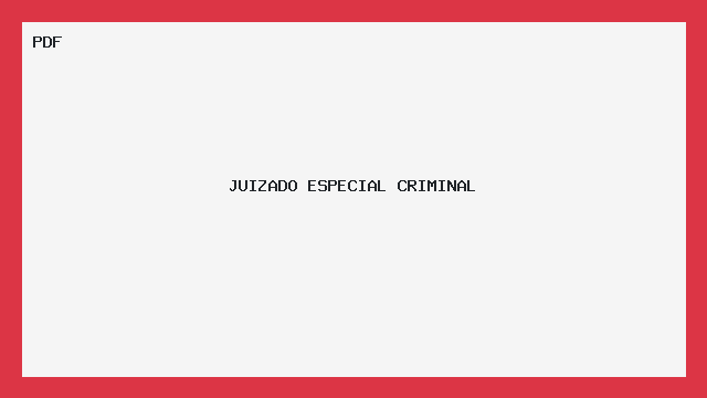 JUIZADO ESPECIAL CRIMINAL