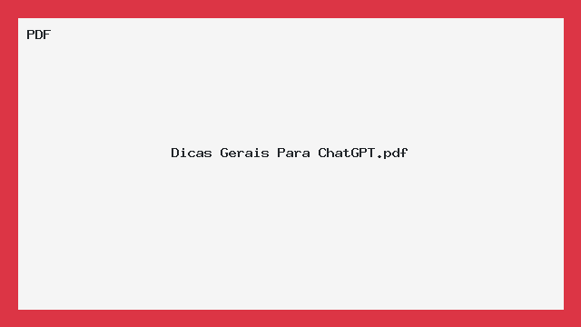 Dicas Gerais Para ChatGPT.pdf