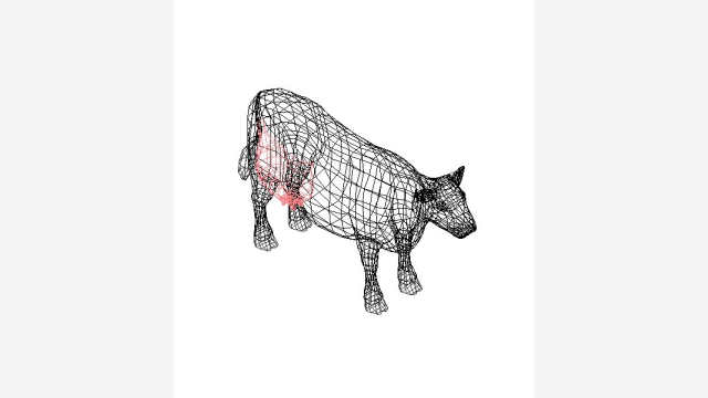 Modelo DWG Vaca 3D para Projetos CAD