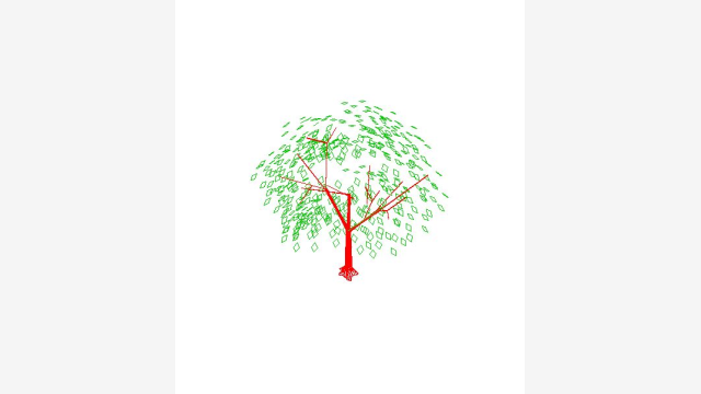 Árvore 3D Arbol 005 - DWG Vegetação para Projetos