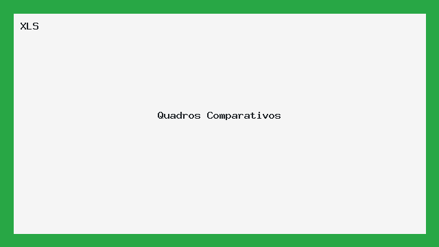Quadro Comparativo Excel Modelo XLS Editável