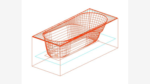 Banheira 3D Banera 037 DWG - Modelo CAD Detalhado