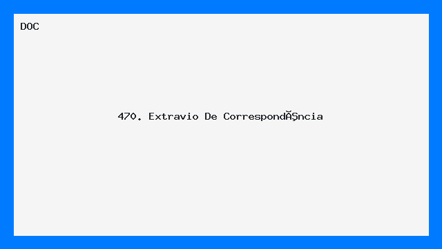 Modelo de Carta Extravio de Correspondência DOC