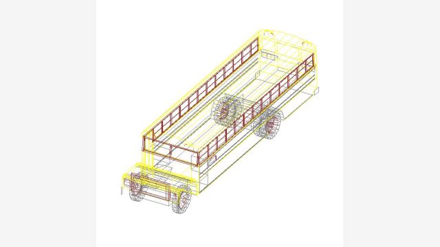 T Sbus - Bloco 3D DWG para Projetos Veiculares