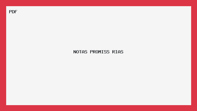 NOTAS PROMISS RIAS