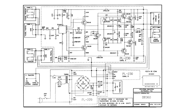 Manual Esquema Ciclotron Amplificador DB360
