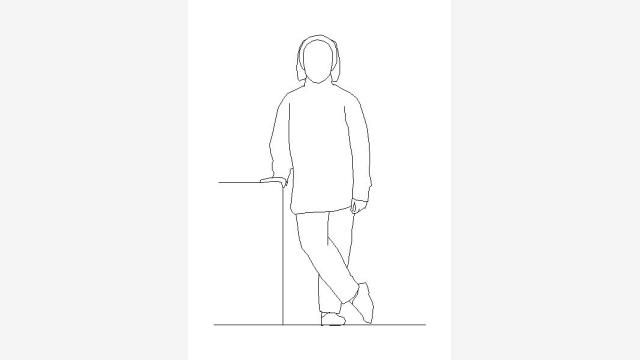 Bloco DWG Pessoas Dpg6 – Figuras Humanas em Planta