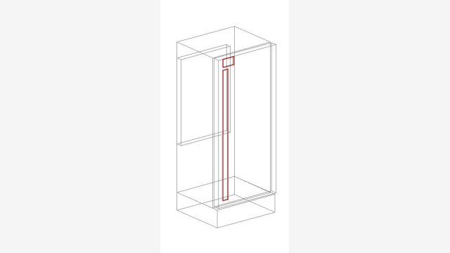 Bloco DWG 3D Geladeira Detalhada para Projetos
