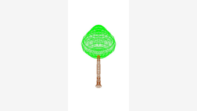 Árvore 3D Arbol 012 - Bloco DWG Vegetação