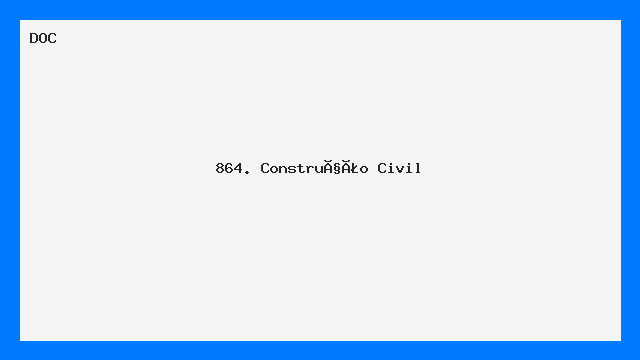 Modelo 864 — Documentos para Construção Civil (DOC)