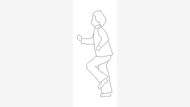 Bloco DWG: Pessoa Nen — Desenho CAD Pronto