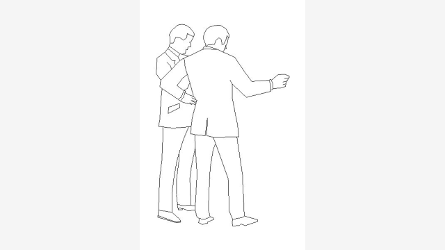 Desenho DWG Homem em Perspectiva — Man3