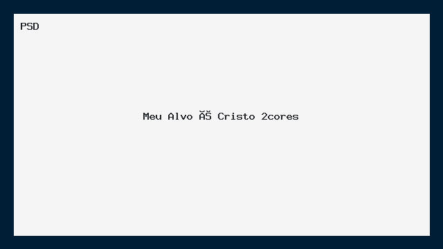 Cartaz PSD 'Meu Alvo é Cristo' — 2 Cores Pronto para Impressão