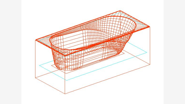 Banheira 3D Banera 036 - DWG detalhado para projetos