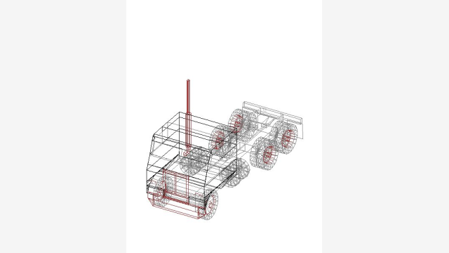 T Tract2 - Bloco 3D DWG para Projetos Auto