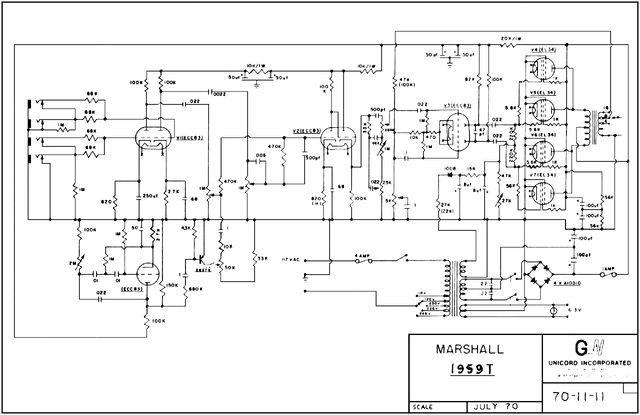 Jmp Lead Tremolo 100w 1959t