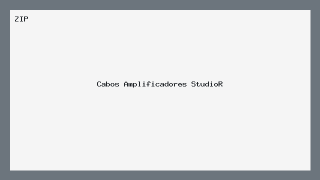 Cabos e Conexões StudioR – Esquema Completo ZIP